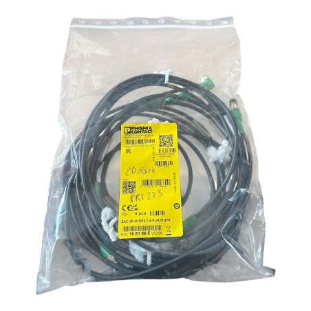 4X PHOENIX CONTACT SAC-3P-M 8MS/1,5-PUR/M 8FR CABLE CAPTEUR/ACTIONNEUR