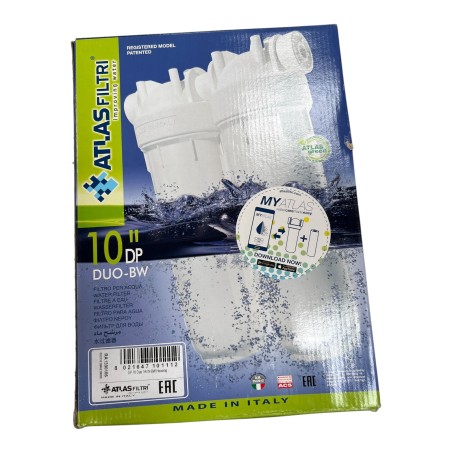 ATLAS FILTRI RA1390106 10"DP DUO-BW 1/4 FILTRE A EAU