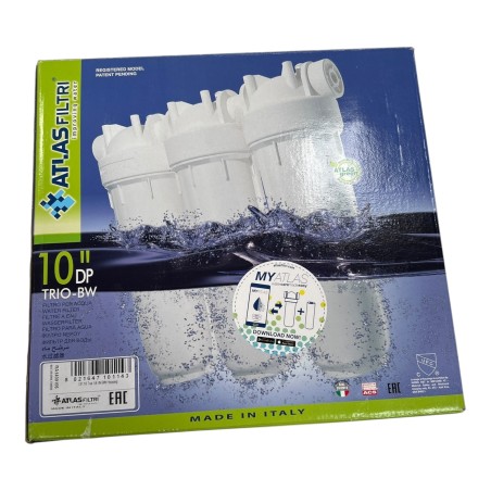 ATLAS FILTRI RA1400106 10"DP TRIO-BW 1/4 FILTRE A EAU