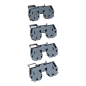 WAGO 51169961 4 pièces Bloc de jonction connecteur 2 Positions Traversant Gris