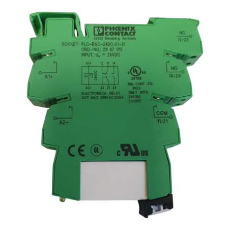 PHOENIX CONTACT PLC-BSC-24DC/21-21 Socle pour relais
