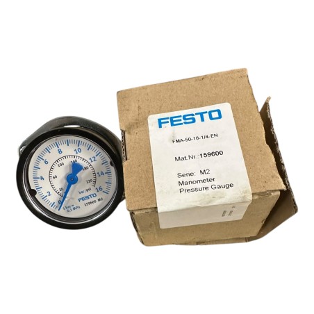 FESTO FMA-50-16- 1/4-EN 159600 MANOMETRE 0-16 BAR
