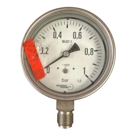 BOURDON HAENNI EN 837-1 / 1,0 BAR 0-1 MANOMETRE