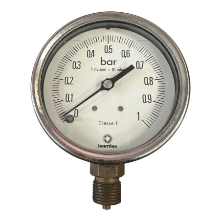 BOURDON CLASSE 1 0-1 MANOMETRE 1 DIVISION / 10 mbar