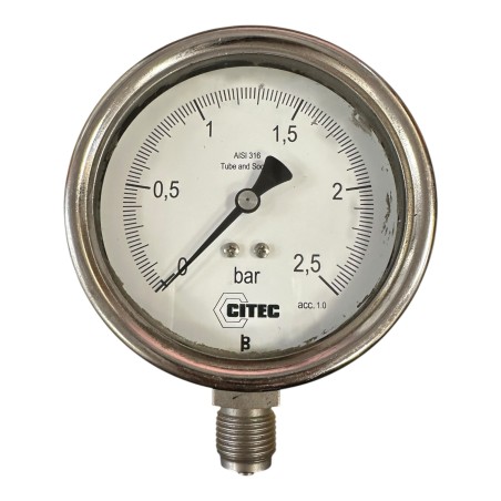 CITEC AISI 316 0-2,5 BAR MANOMETRE DE PRESSION