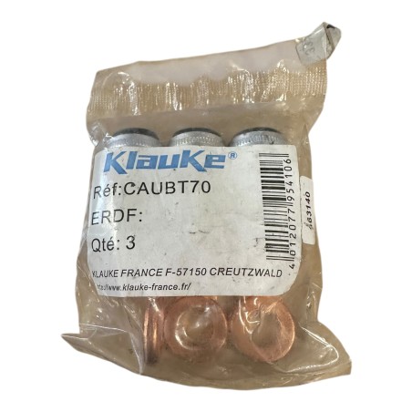 LOT DE 3 KLAUKE CAUBT70 COSSE ALU-CUIVRE