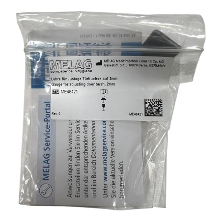 MELAG ME48421 GAUGE FOR ADJUSTING DOOR BUSH, 2mm