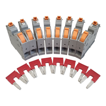 LOT DE 8 PHOENIX CONTACT PTPOWER 35 et 8 FBS 2-16 Bloc de jonction de puissance