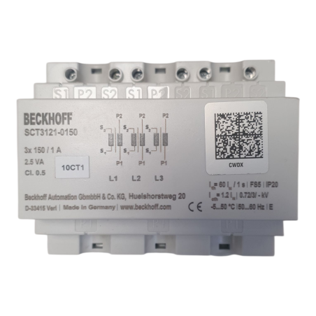 BECKHOFF SCT3121-0150 Transformateur de mesure 3x150A