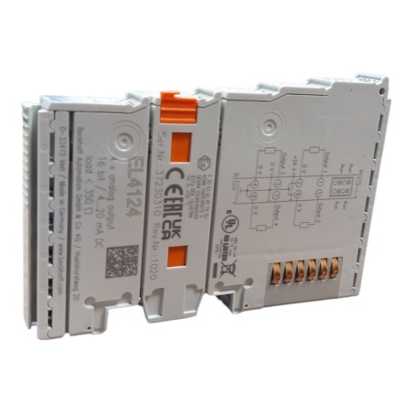BECKHOFF EL4124 EtherCAT Terminal 4-channel analog output current 4…20 mA 16 bit