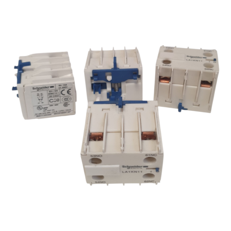 LOT DE 4 SCHNEIDER ELECTRIC LA1KN11 10A 690V Bloc de contact auxiliaires