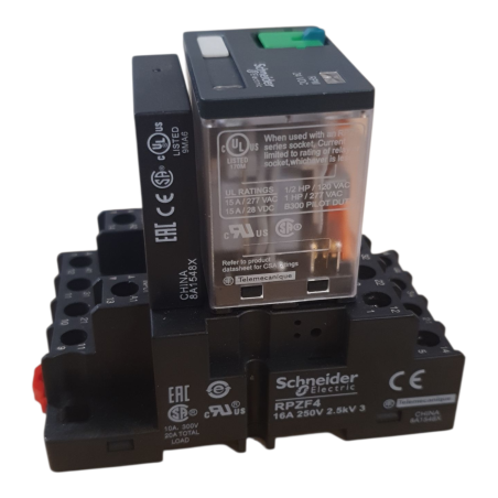 SCHNEIDER ELECTRIC RPM42BD 24VDC Relais avec socle RPZF4