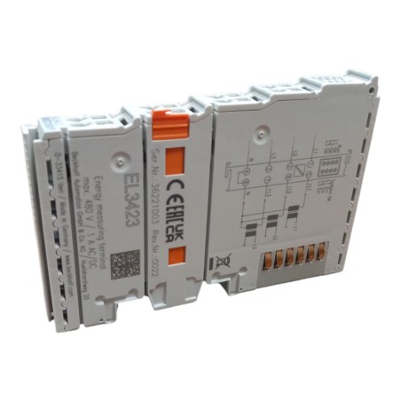 BECKHOFF EL3423 EtherCAT Terminal 3-channel analog input power measurement 480V