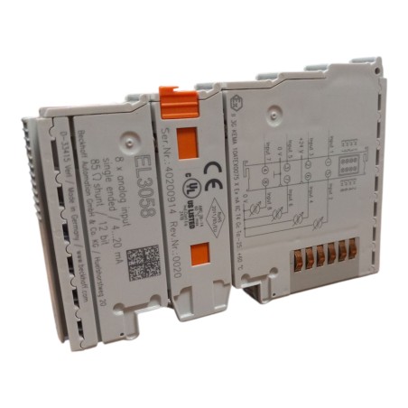 BECKHOFF EL3058 EtherCAT Terminal 8-channel analog input current 4…20 mA