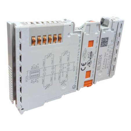 BECKHOFF EL3024 EtherCAT 4-channel analog input current 4…20 mA 12 bit