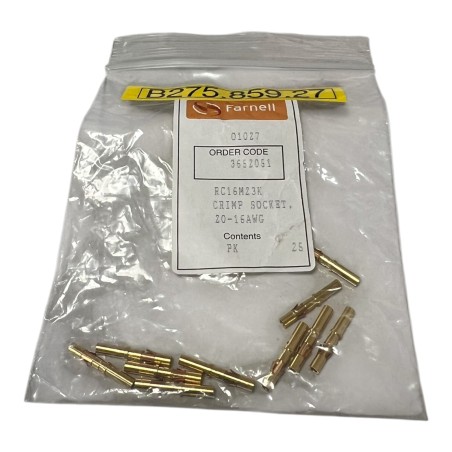 LOT DE 10 EATON RC16M23K Contact pour connecteur cylindrique