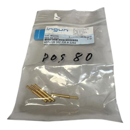 LOT DE 4 INGUN HSS-120-0008 HSS-120 302 230 A 2202 Pointe de test High-current