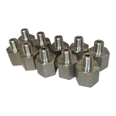 LOT DE 10 Réductions inox F1/2" M1/4" NPT