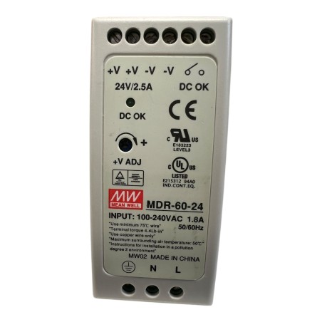 MEAN WELL MDR-60-24 Alimentation rail DIN