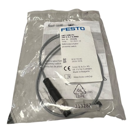 FESTO 551376 SMT-10M-PS-24V-E-0,3-Q-M8D Capteur de proximité
