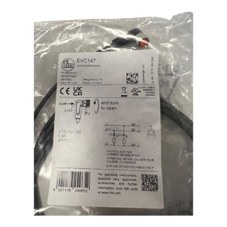 IFM EVC147 ADOAF032MSS0002H03 Câble avec prise femelle