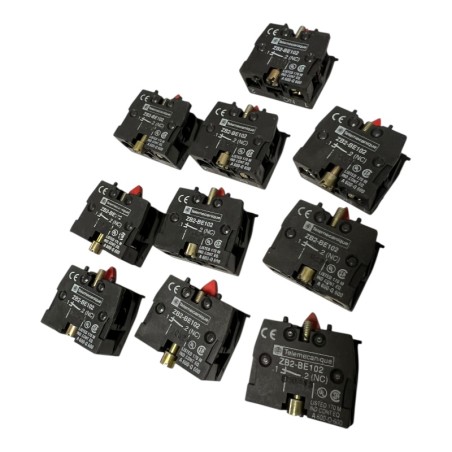 LOT DE 10 TELEMECANIQUE ZBE-BE102 Bloc de contacts
