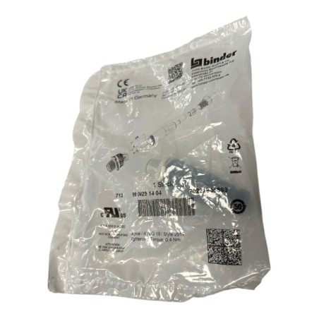 BINDER 99 0429 14 04 Connecteur cylindrique mâle binder série 713