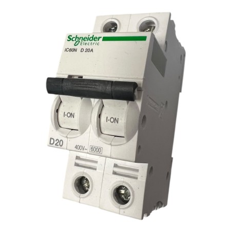SCHNEIDER ELECTRIC A9F75220 Disjoncteur Acti9 iC60N 2P 20A