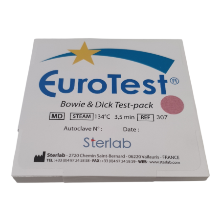 MELAG STERLAB EUROTEST BOWIE AND DICK TEST-PACK X20 REF 307