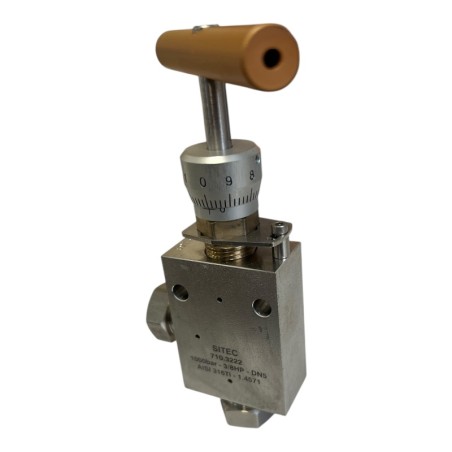 SITEC 710.3222 Vanne micrométrique Haute Pression 1000bar