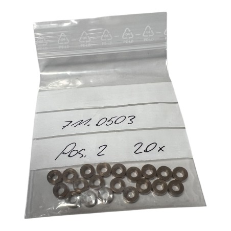 LOT DE 20 SITEC 711.0503 Bague d'appui pour vanne manuelle HP 2000 bar