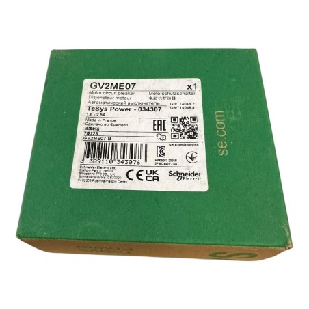 SCHNEIDER ELECTRIC GV2ME07 / 034307 DISJONCTEUR DE PROJECTION MOTEUR