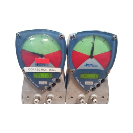 Lot de 2 ETAMIC MOVOMATIC PNEUTAMIC Comparateur numérique de mesure pneumatique