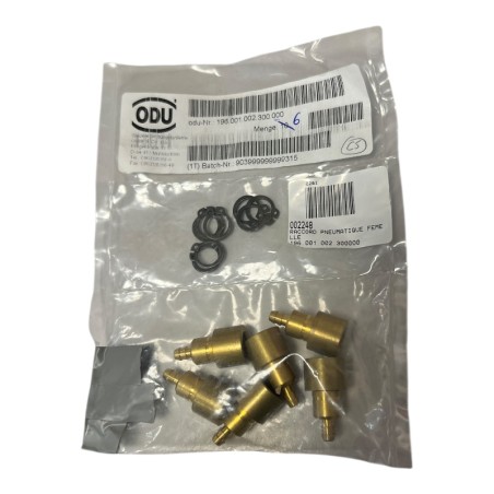 LOT DE 6 ODU 196.001.002.300.000 Raccord pneumatique femelle