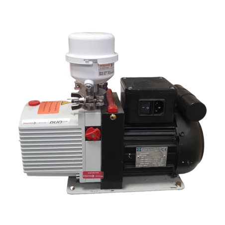 PFEIFFER VACUUM DUO 1.6 Pompe à palettes rotative PK D56 712 A + HANNING E6x4B-559