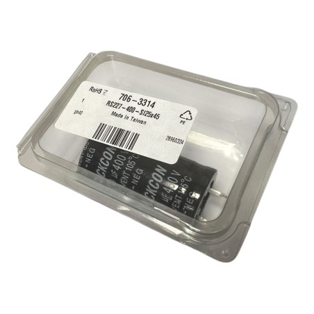 RS PRO 706-3314 Condensateur Aluminium électrolytique 220μF 400VDC