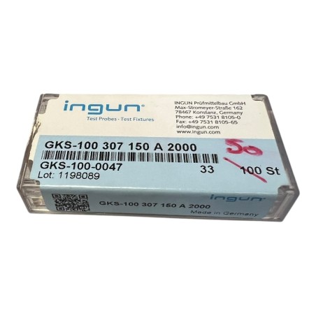 BOITE DE 50 INGUN GKS-100 307 150 A 2000 Aiguille de test