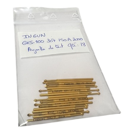 LOT DE 18 INGUN GKS-100 307 150 A 2000 Aiguille de test