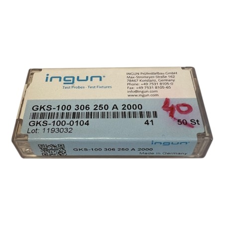 BOITE DE 40 INGUN GKS-100 306 250 A 2000 Aiguille de test