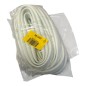 RS PRO 668-1242 Gaine tressée en fibre de verre Diam.10 mm Naturel (5m)