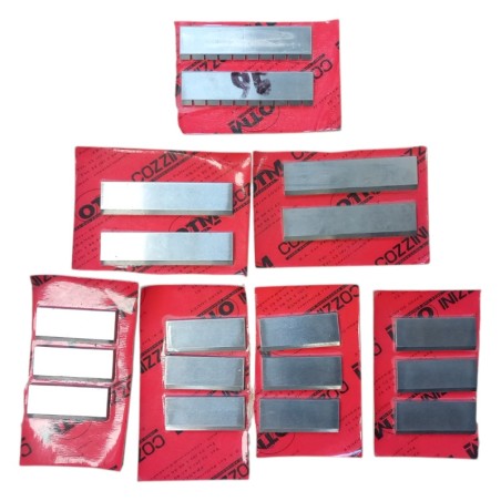 Lot COZZINI Lames de massicot / 18 Lames