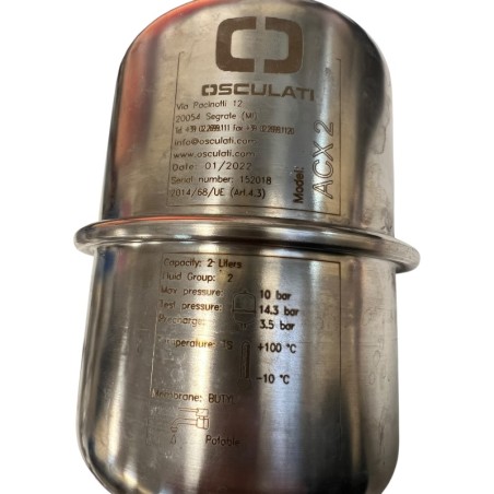 OSCULATI 16.126.00 ACX 2 Vase d'expansion pour autoclaves et chauffe-eau 2l