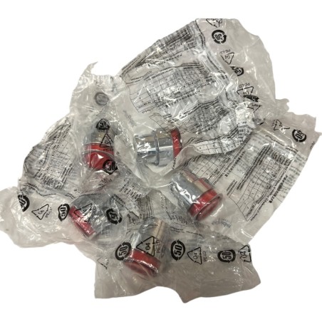 LOT DE 5 SCHNEIDER ELECTRIC ZB2BW34C Tête pour bouton-poussoir lumineux rouge