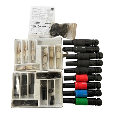 LOT MULTICONTACT KBT10BVAX/M25/25-35-C Connecteurs cylindriques unipolaires isolés