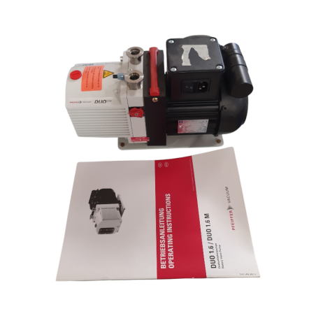 PFEIFFER VACUUM DUO 1.6 Pompe à palettes rotative PK D56 712 A + HANNING E6x4B-559