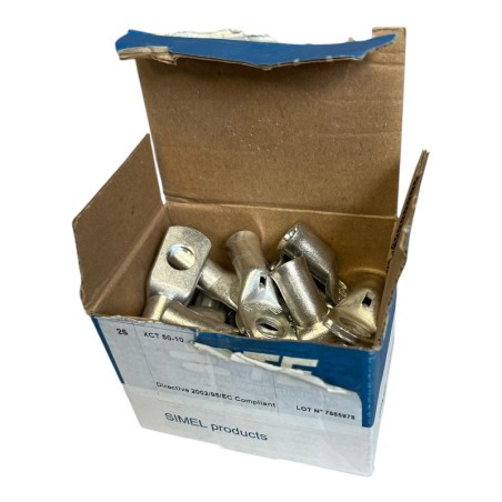 BOITE DE 25 TE CONNECTIVITY 710025-5 SIMEL XCT 50-10 Cosse à sertir 50mm² M10