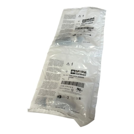 LOT DE 2 MURR ELEKTRONIK 7000-12721-0000000 Connecteur cylindrique mâle DroitM12