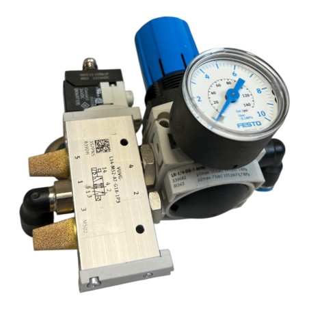 KIT FESTO 566499 Electrodistributeur + 539682 Manodétendeur + 573919 Embase