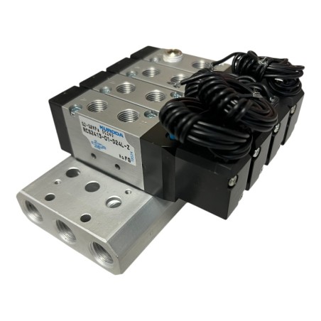 KIT KURODA RCS2413-01-D24L-Z Electrovanne + Nourrice de distribution 3 sorties