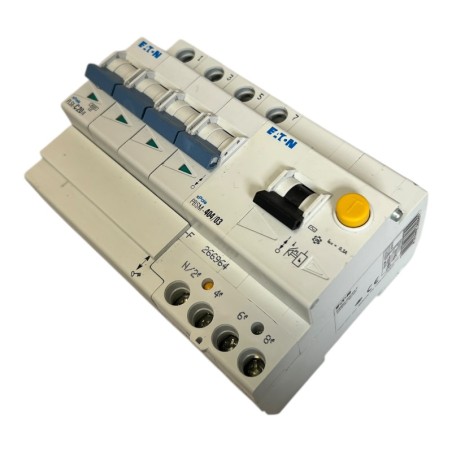 EATON PLS6-C20/4-MW Disjoncteur 4P 20A+PBSM-404/03-F Bloc différentiel 300mA 40A